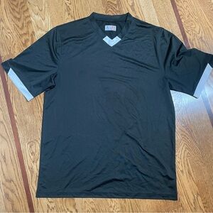 Mens Large Black Short Sleeve baseball shirt A4